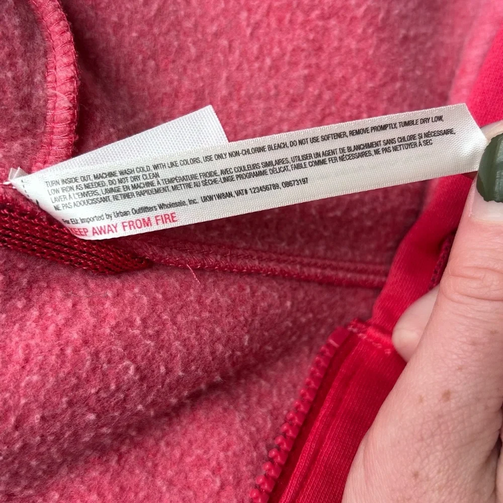 FP Movement by Free People Hot Pink Half-Zip Hooded Sweatshirt